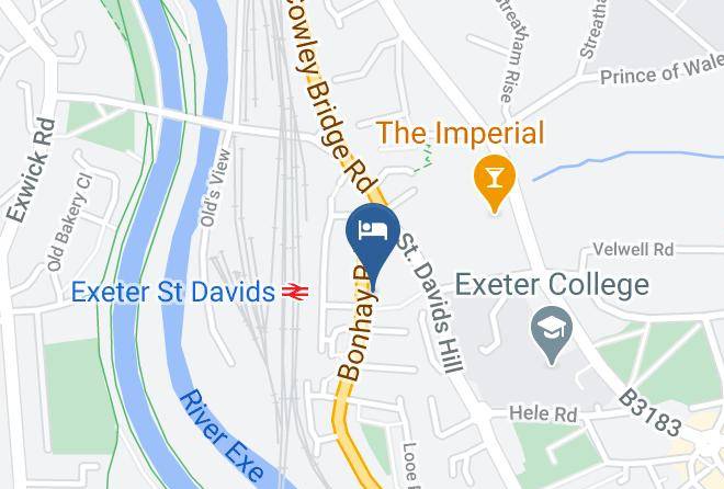 Devon - Premier Inn Exeter Central St Davids Hotel Maps