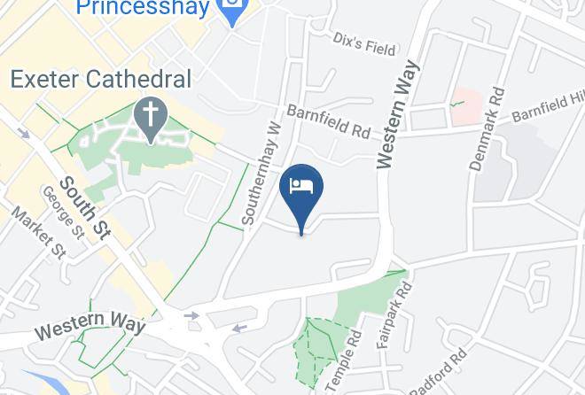 Devon - Premier Inn Exeter City Centre Hotel Maps