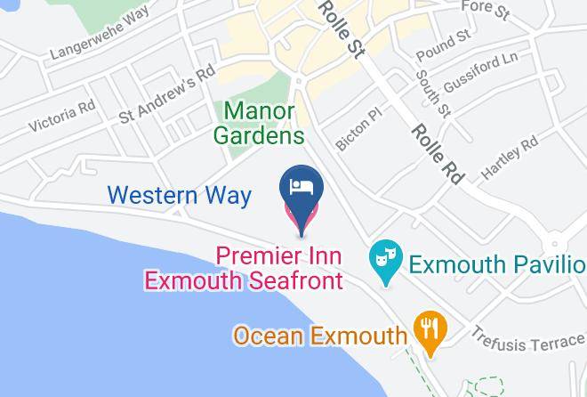 Devon - Premier Inn Exmouth Seafront Hotel Maps