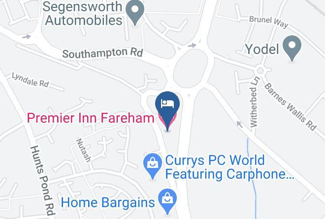 Hants - Premier Inn Fareham Hotel Maps