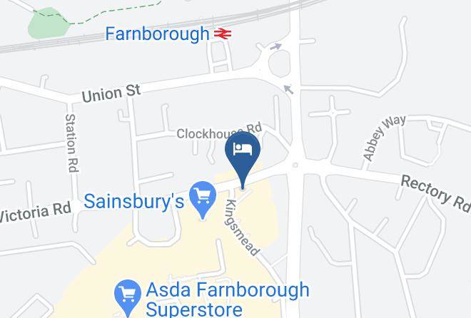Hants - Premier Inn Farnborough Town Centre Hotel Maps