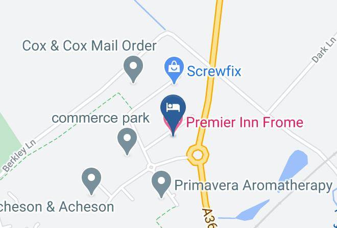 Somerset - Premier Inn Frome Hotel Maps