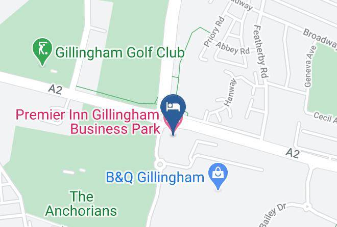 Premier Inn Gillingham Business Park Hotel Map