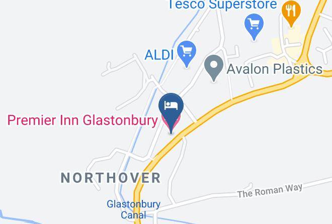 Somerset - Premier Inn Glastonbury Hotel Maps