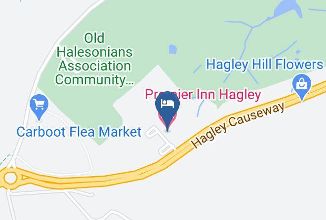Worcs - Premier Inn Hagley Hotel Maps