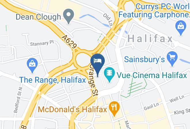 Halifax Town Centre Hotel Map