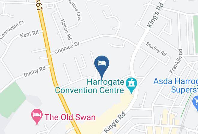 North Yorkshire - Premier Inn Harrogate Town Centre Hotel Maps
