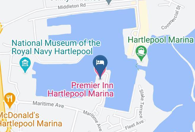 Hartlepool - Premier Inn Hartlepool Marina Hotel Maps