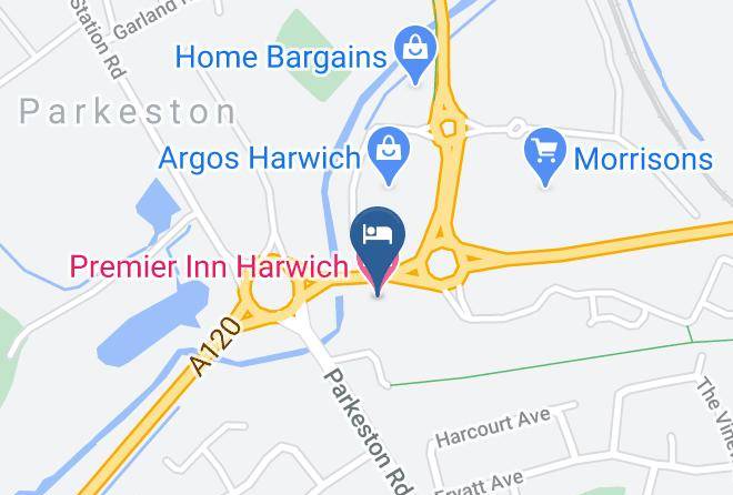 Essex - Premier Inn Harwich Hotel Maps