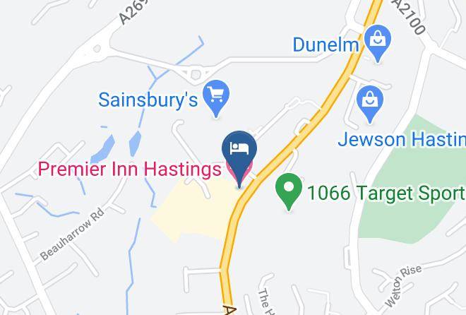 East Sussex - Premier Inn Hastings Hotel Maps
