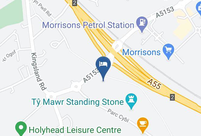 Isle Of Anglesey - Premier Inn Holyhead Hotel Maps