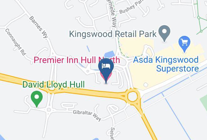 Kingston Upon Hull - Premier Inn Hull North Hotel Maps
