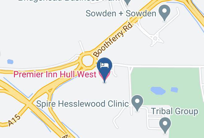East Riding Of Yorkshire - Premier Inn Hull West Hotel Maps
