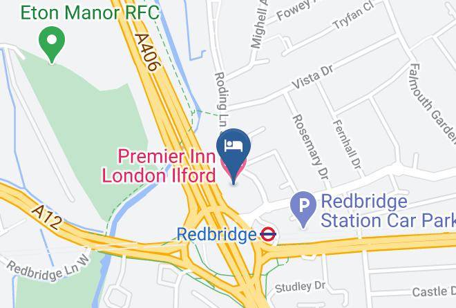London - Premier Inn London Ilford Hotel Maps