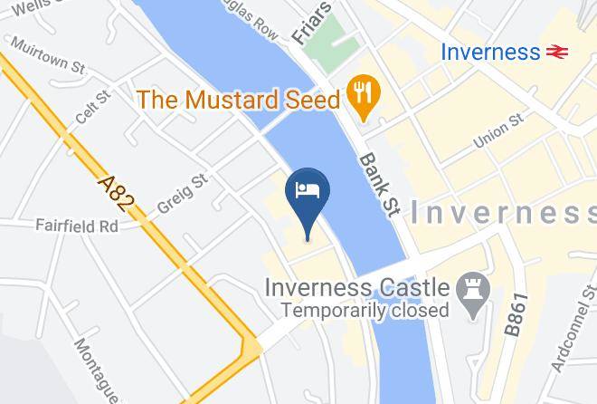 Highland - Premier Inn Inverness Centre River Ness Maps