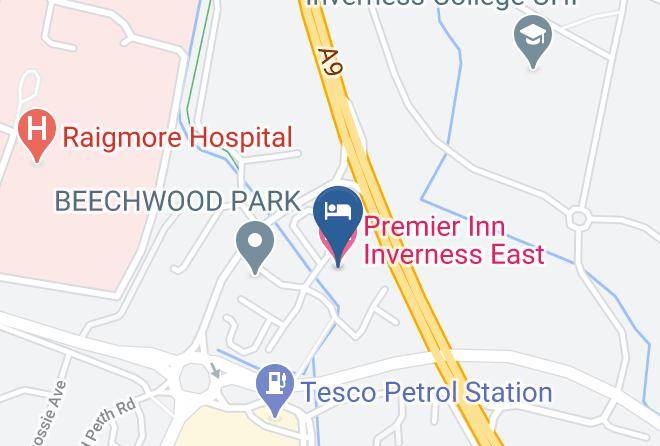 Highland - Premier Inn Inverness East Hotel Maps