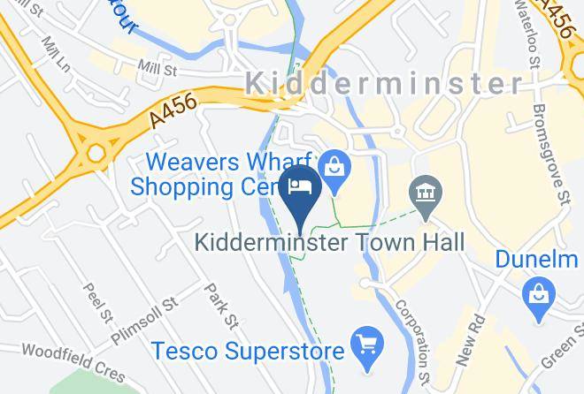 Worcs - Premier Inn Kidderminster Hotel Maps