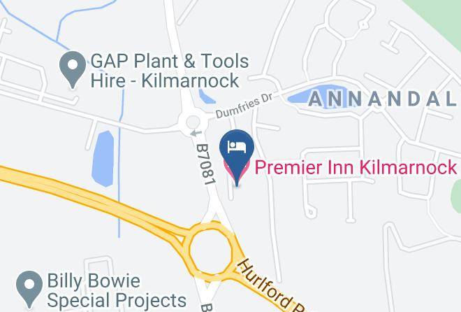 East Ayrshire - Premier Inn Kilmarnock Hotel Maps