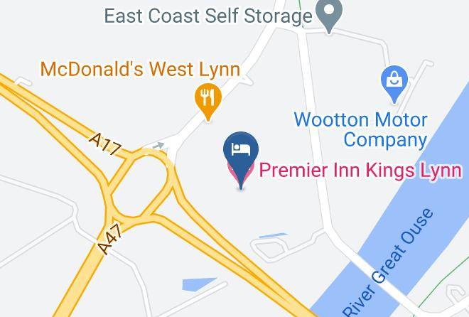 Norfolk - Premier Inn Kings Lynn Hotel Maps