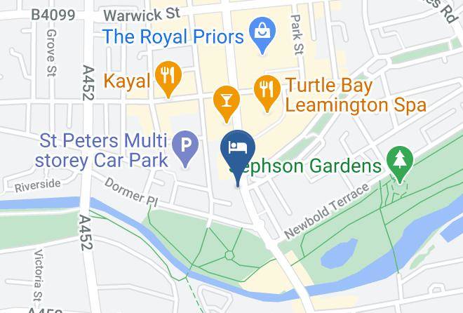 Warks - Premier Inn Leamington Spa Town Centre Hotel Maps
