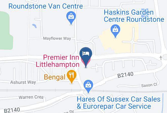 West Sussex - Premier Inn Littlehampton Hotel Maps