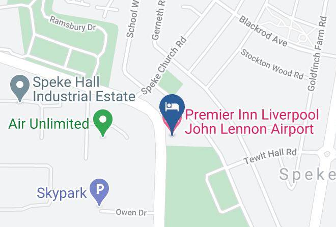 Liverpool - Premier Inn Liverpool John Lennon Airport Hotel Maps
