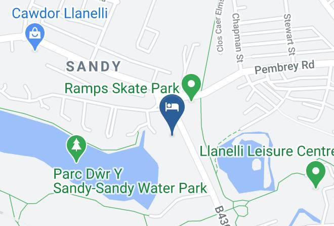 Carmarthenshire - Premier Inn Llanelli Central West Hotel Maps