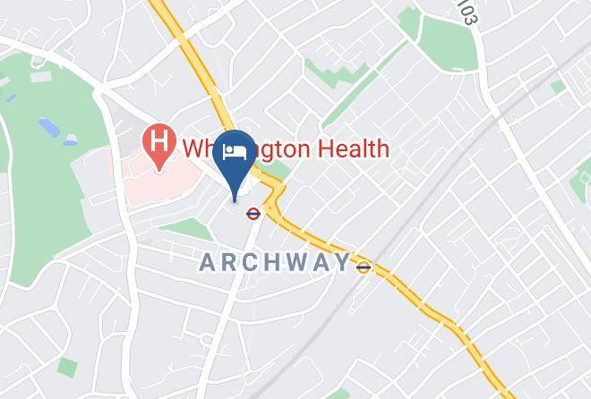 London - Premier Inn London Archway Hotel Maps