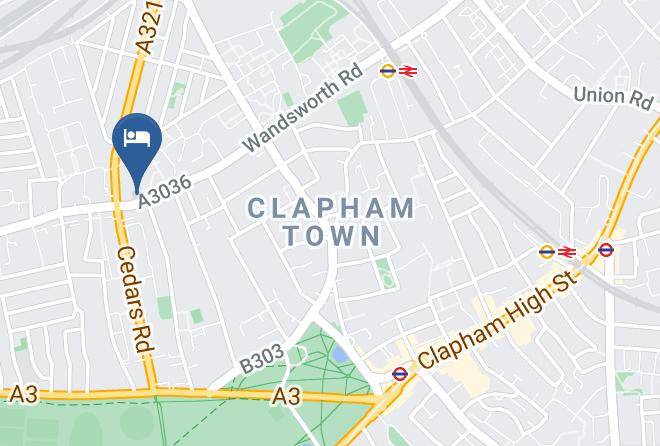 London - Premier Inn London Clapham Hotel Maps