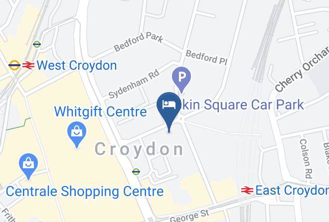London - Premier Inn London Croydon Town Centre Hotel Maps