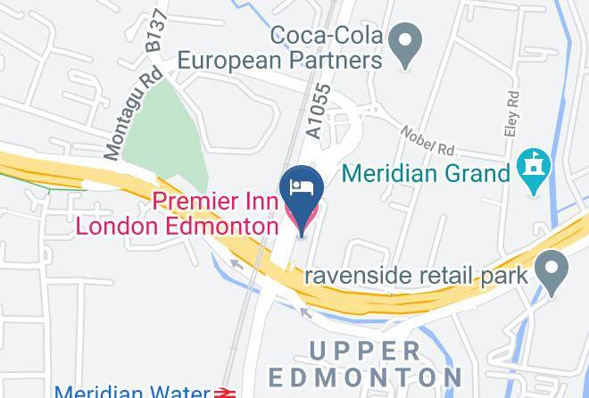 London - Premier Inn London Edmonton Hotel Maps