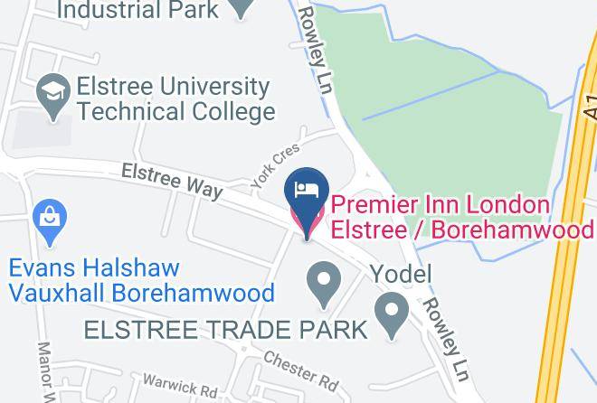 Herts - Premier Inn London Elstree Borehamwood Hotel Maps