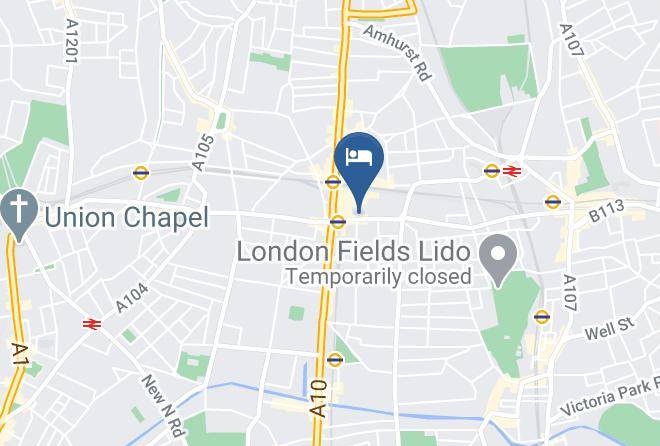 London - Premier Inn London Hackney Hotel Maps