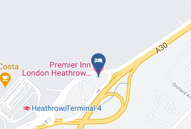 London - Premier Inn London Heathrow Airport Terminal 4 Hotel Maps