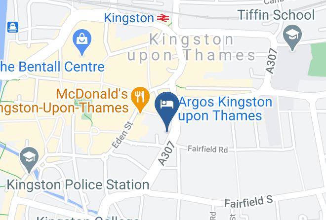 London - Premier Inn London Kingston Upon Thames Hotel Maps