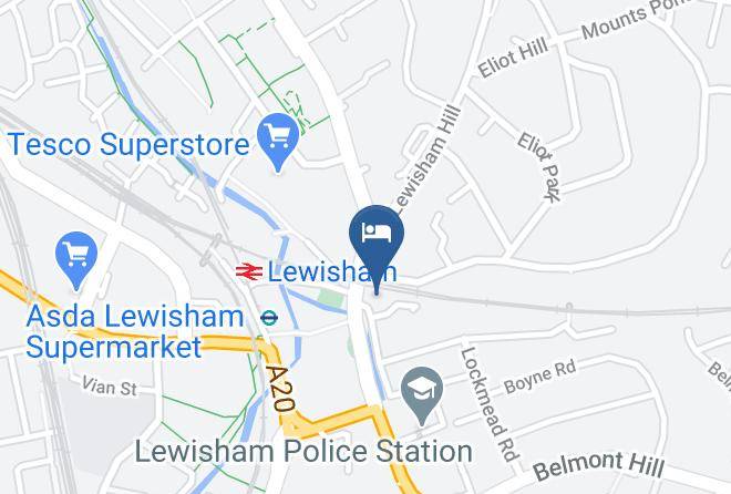London - Premier Inn London Lewisham Hotel Maps