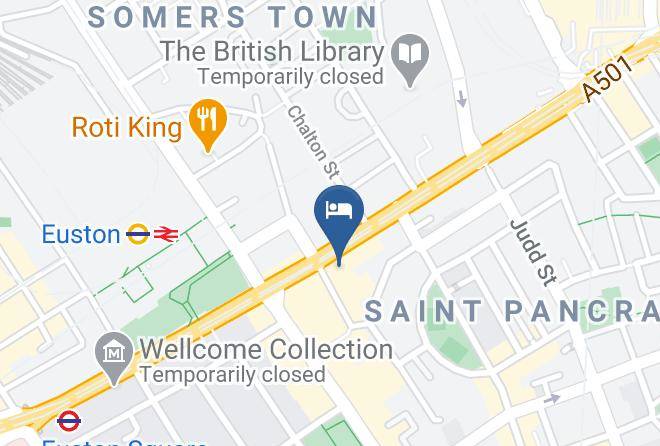 London - Premier Inn London Euston Hotel Maps