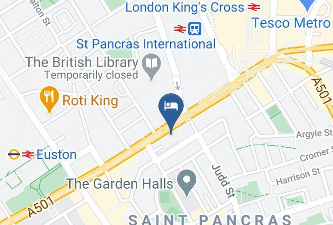 London - Premier Inn London St Pancras Hotel Maps