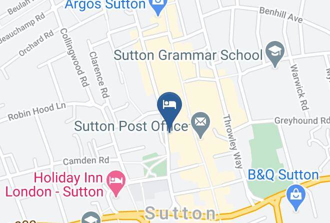 London - Premier Inn London Sutton Hotel Maps