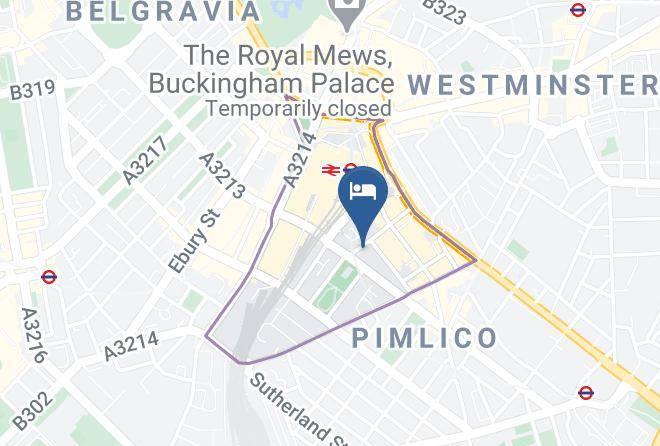 London - Premier Inn London Victoria Hotel Maps
