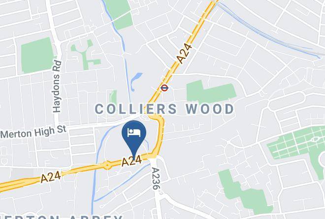 London - Premier Inn London Wimbledon South Hotel Maps