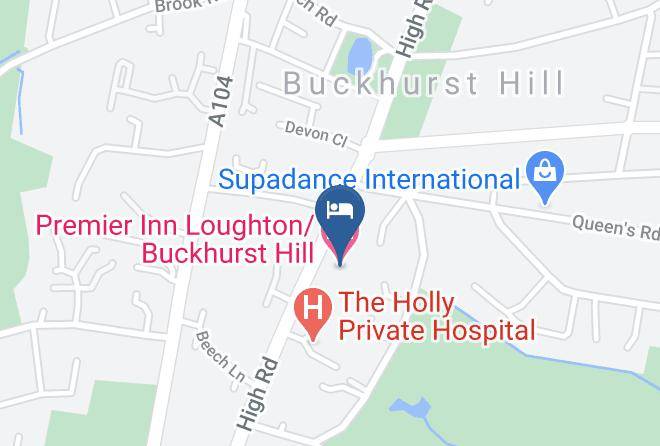 Essex - Premier Inn Loughton Buckhurst Hill Hotel Maps
