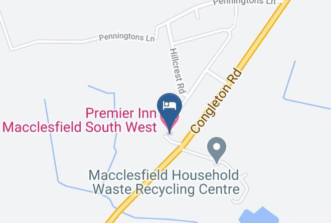 Cheshire East - Premier Inn Macclesfield South West Hotel Maps