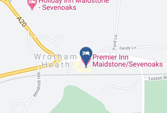 Kent - Premier Inn Maidstone Sevenoaks Hotel Maps