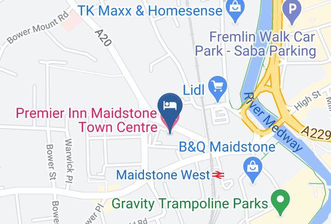 Kent - Premier Inn Maidstone Town Centre Hotel Maps