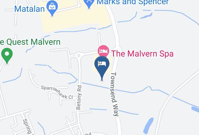 Premier Inn Malvern Hotel Map