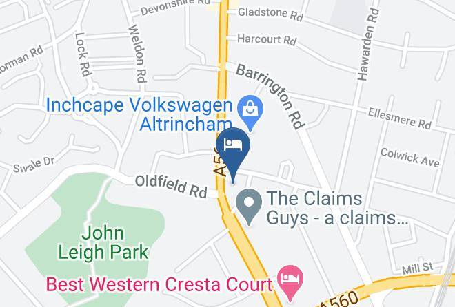 Greater Manchester - Premier Inn Manchester Altrincham Hotel Maps