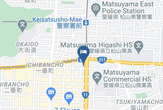 Matsuyama City - Premier Inn Matsuyama Maps