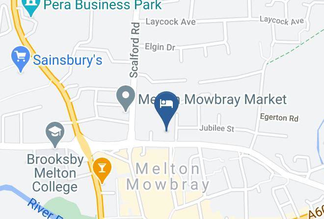 Leicestershire - Premier Inn Melton Mowbray Hotel Maps