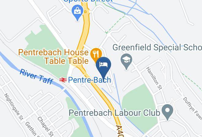 Merthyr Tydfil - Premier Inn Merthyr Tydfil Hotel Maps